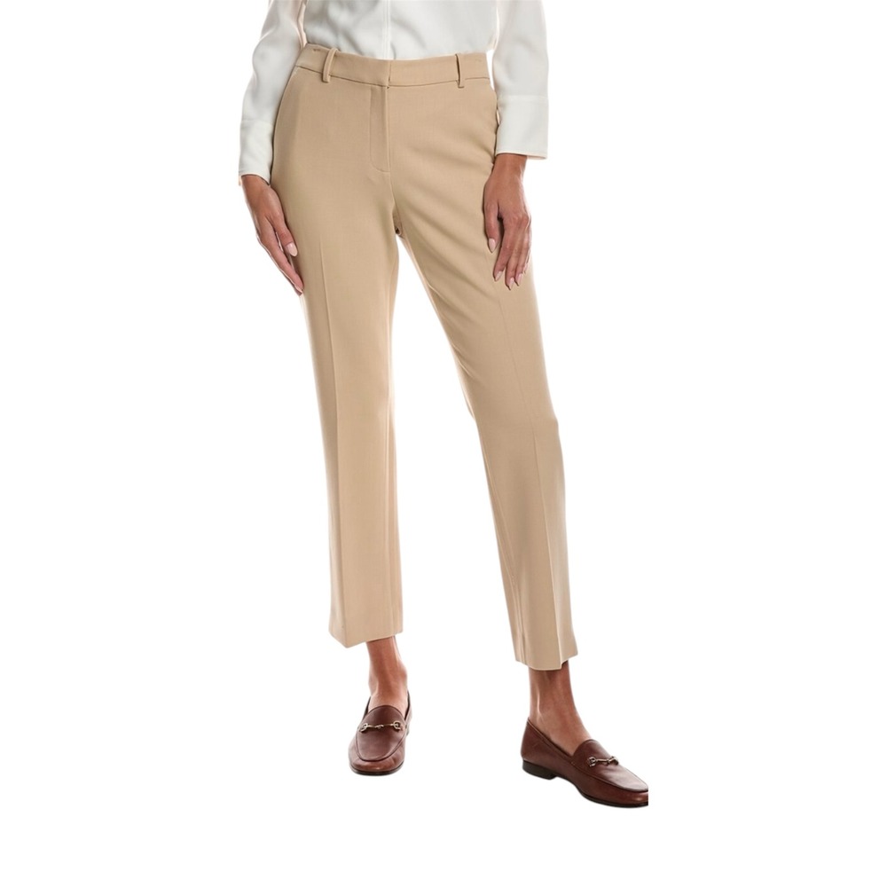 LAFAYETTE 148 NEW YORK Wool Blend
Plaster Manhattan Mid Rise Slim Ankle Pants 4